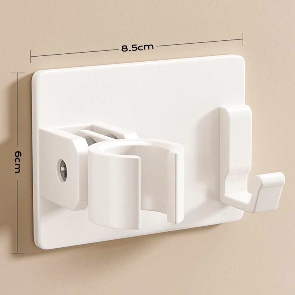 

Регулируемый держатель для душевой лейки с крючком, самоклеящийся кронштейн для душевой лейки, настенный держатель для ручного распылителя double hook белый