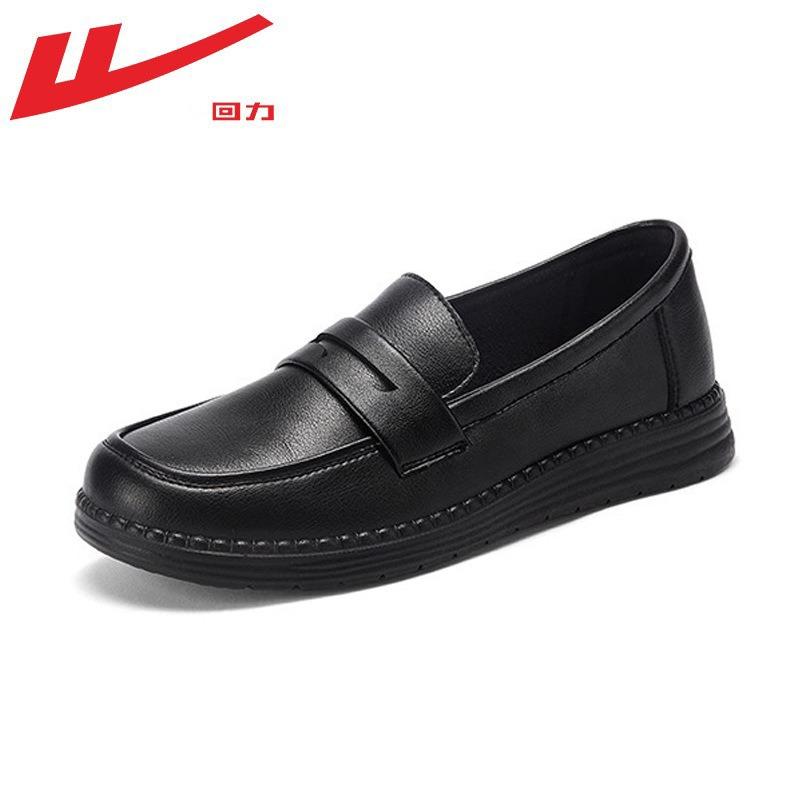 Soft-soled leather shoes versatile flat-soled new small mother dress high-end single shoes