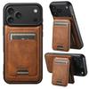For Magsafe Case For iPhone 17 Pro Max 14 12 13 15 16 Pro Max Plus Leather Wallet Card Holder Slots Magnetic Back Cover K0026