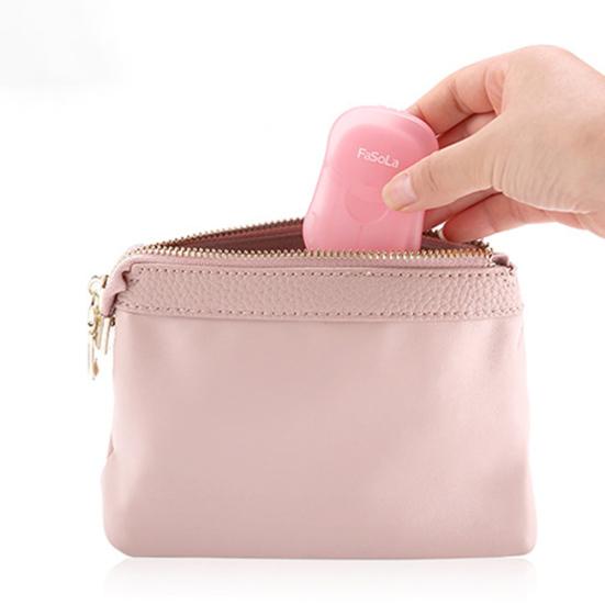 50Pcs Travel Disposable Mini Washing Hand Bath Clean Scented Slice Soap Paper