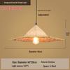 Retro Chinese Bamboo Pendant Light: Nostalgic Straw Hat Design for Hot Pot and Local Cuisine Restaurants
