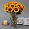 Artificial Silk Sunflower Flower Arrangement For Home Office Wedding Decor