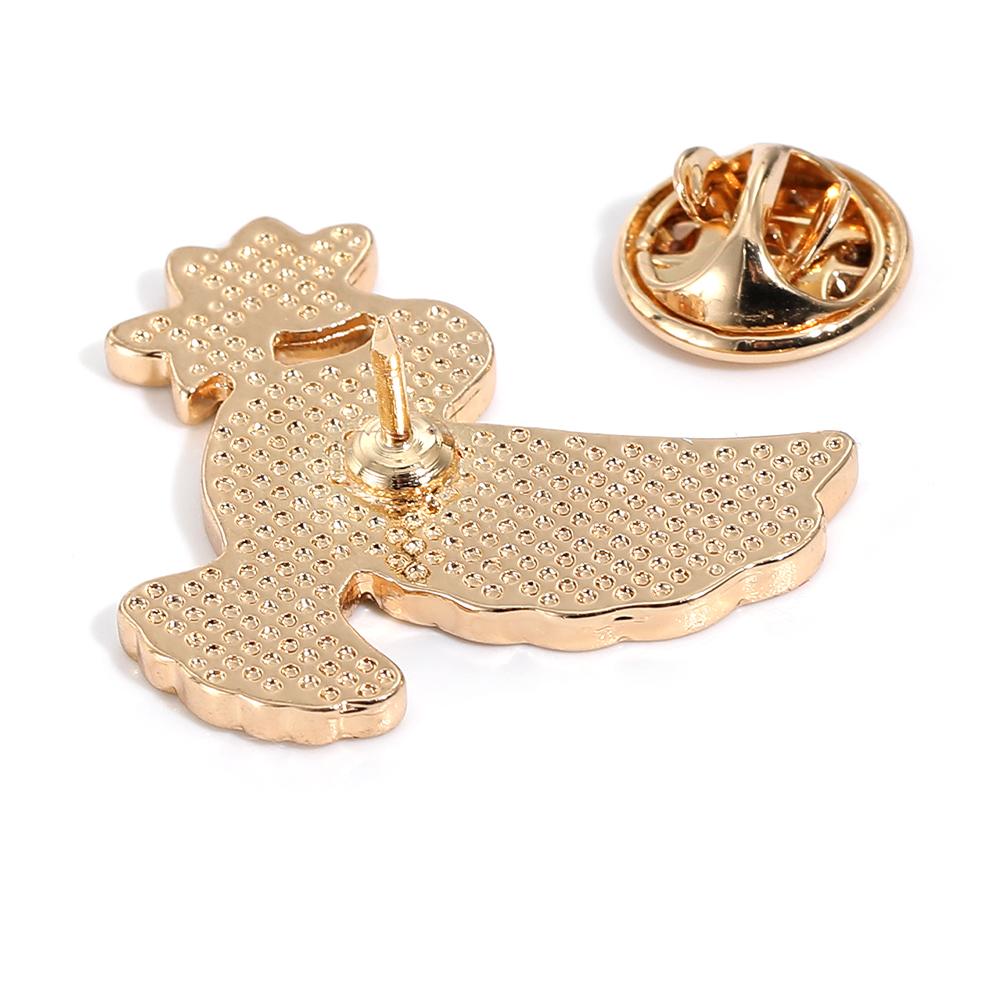 New World Peace Theme Enamel Brooches Dove Olive Branch Symbol of Peace Design Pins Bulk