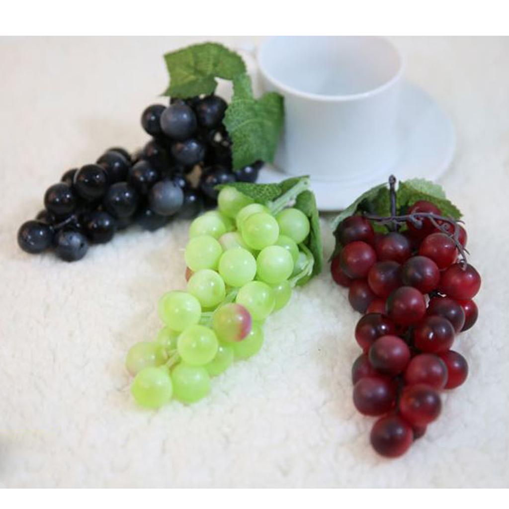 Artificial Plastic Grapes Bunch Fruits Home Kitchen Cabinet Party Decor 15cm 28cm