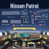 Nissan Terra Interior Protection Kit: TPU Film for Navigation, Gear Shift, Screen, B-Pillar, Headlights.
