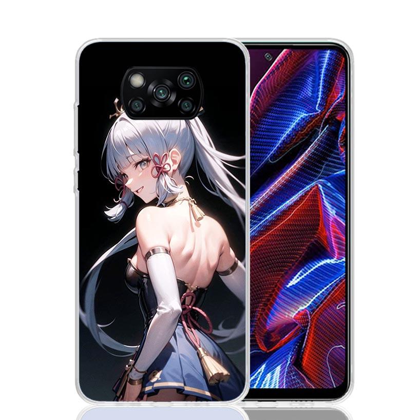 Genshin Impact Kamisato Ayaka Phone Case For Xiaomi Poco F7 Ultra X7 X6 Pro X5 Redmi 15 15C 13 13C 12 12C 10 10A 10C 9 9A 9C 9T
