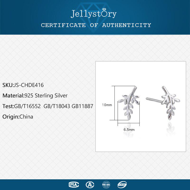 Tancise la modă Cercei cu știfturi din argint 925 Cercei în formă de frunze pentru femei Bijuterii fine Nunți Cadouri de petrecere s