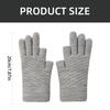 Women Stylish Thicken Thermal Gloves Thick Gloves Stylish Knit Thermal Gloves Winter Warm Full Finger Gloves