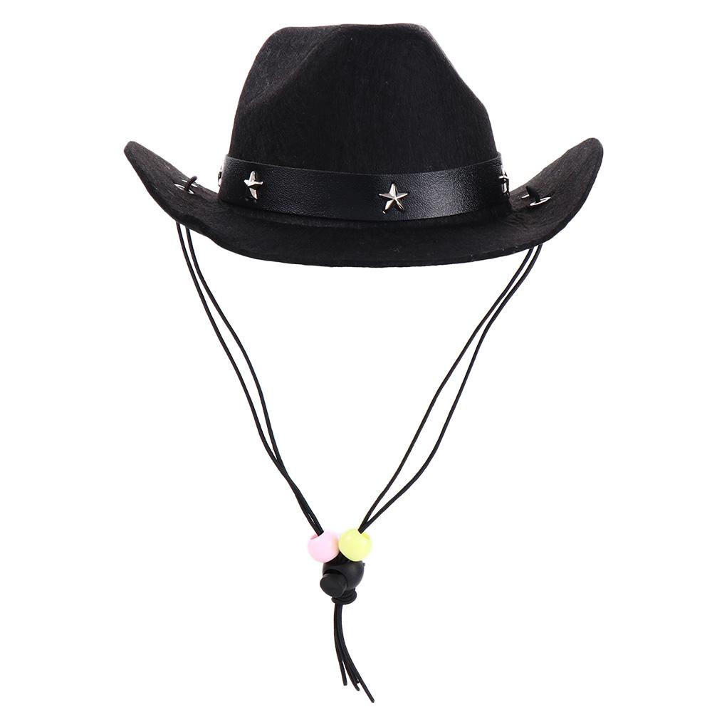 Summer Cat Hat Pet Products Cowboy Hat Christmas Birthday Party Cat Costumes Cat Cowboy Hat Dog Costume Pet Supplies Dog Hat чёрный