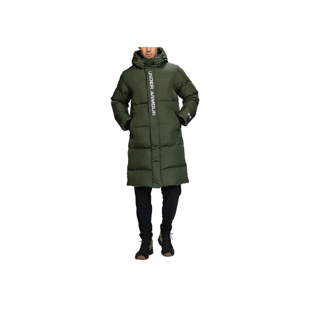 Under Armour Thickened Waterproof Long Down Jacket Men Outerwear Army-Green 1353556-330