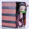 22cm Cartoon Demonslayer Popcorn Bucket Kamado-Nezuko Kneeling Doll Hand-Made Model Beautiful Girl Large Trend Ornaments Toy Gif