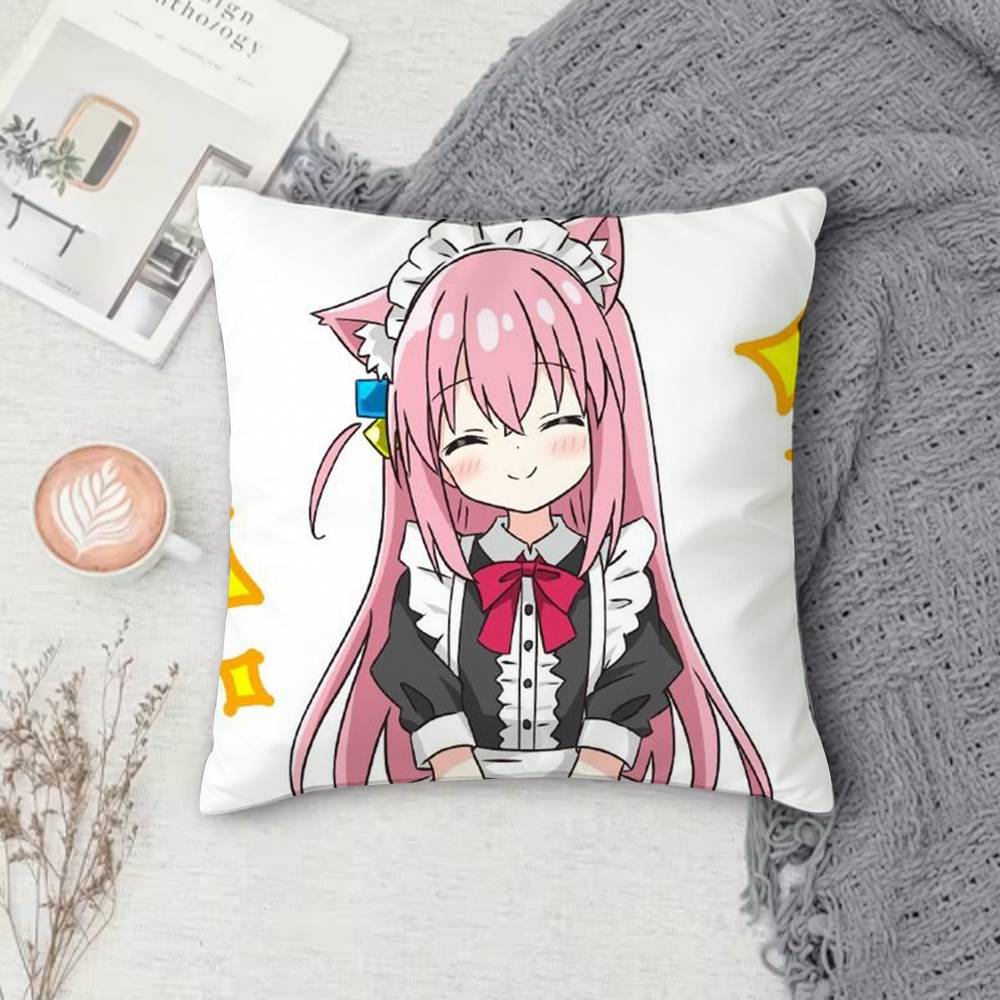 MMiss Kobayashis Dragon Maid Doublesided Printed Square Decorative Cushion Cover for Sofa Living Room Home Decor