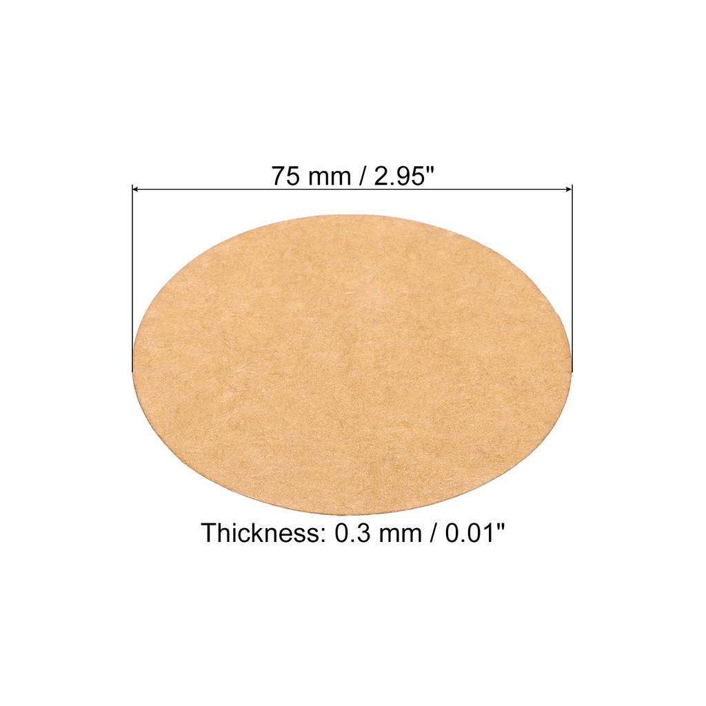 50Pcs 0.3mm Thick Round Cardboard Paper Blank Disc Circles Slices for Party Decorations DIY Craft Arts Drawing Painting Writing