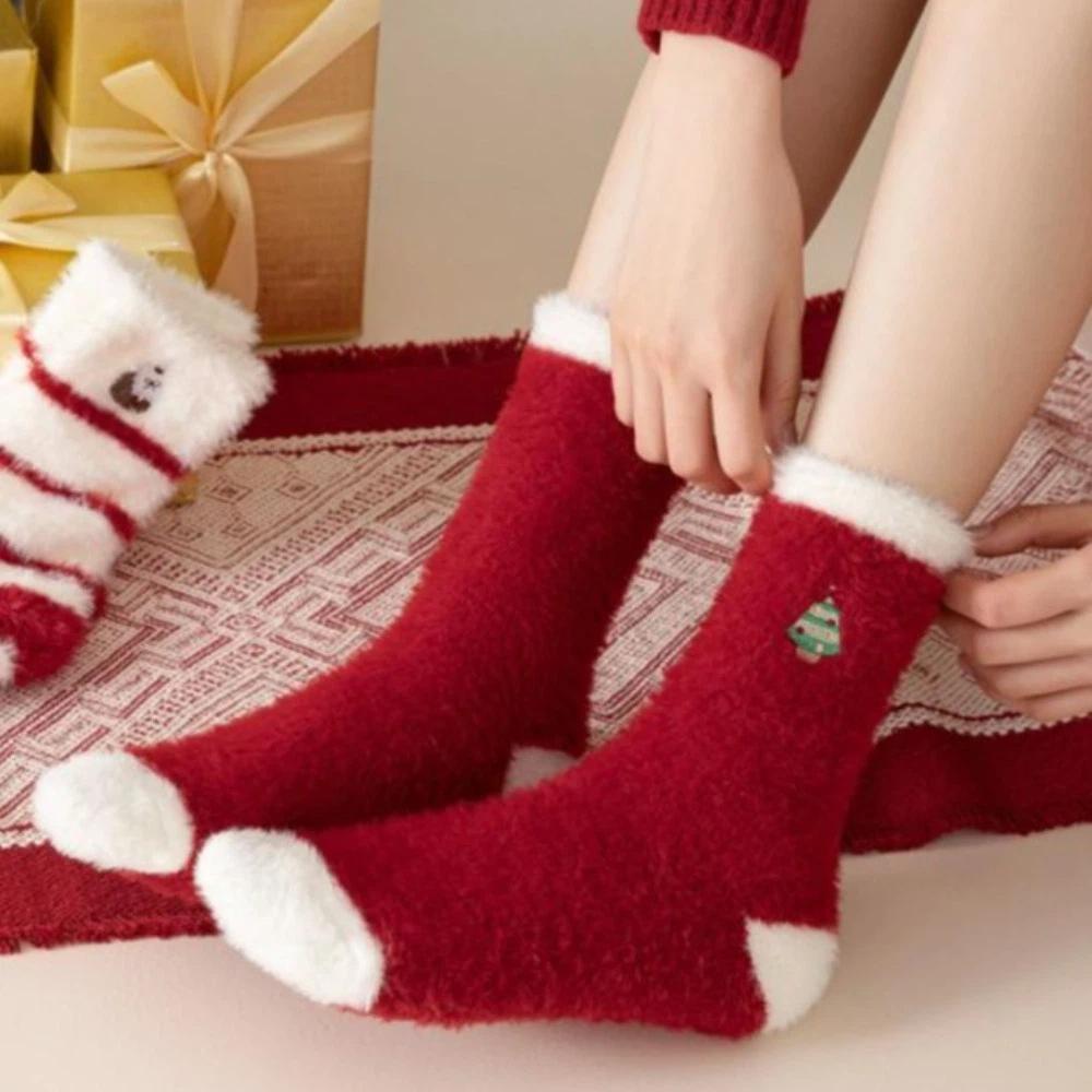 Puppy Dog Thickened Floor Socks Christmas Tree Sleeping Slipper Socks Indoor
