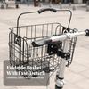 Foldable Folding Bike Basket with Mounting Plate Heavy-Duty