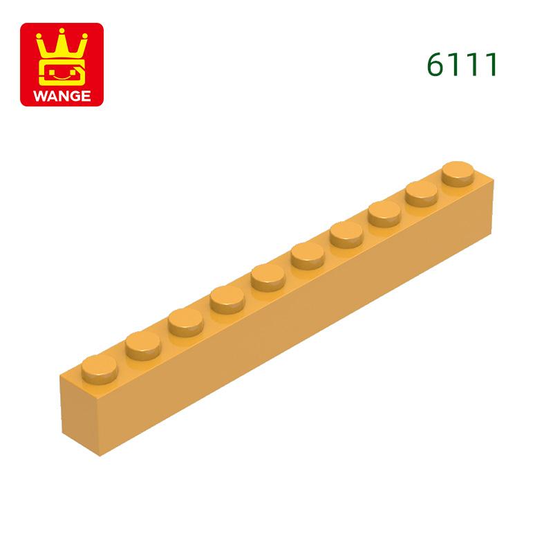 Non-Toxic 25Pcs/Lot 6111 Thick 1X10 Basic Building Blocks Classic Construction Accessories Compatible With Brick Children Gift Box