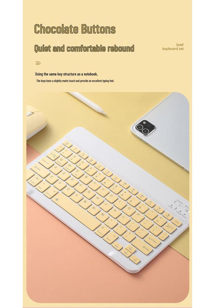 Wireless Bluetooth Keyboard & Mouse for iPad, Android, Huawei, Honor, Lenovo Tablets & Phones
