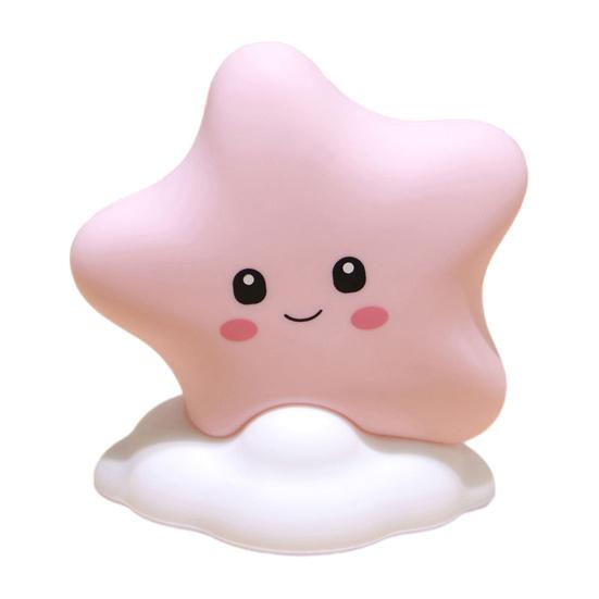 Moon Star Night Light for Kids, Silicone Soft Glow LED Lamp for Bedroom, Cute Cloud Moon Decor for Nursery