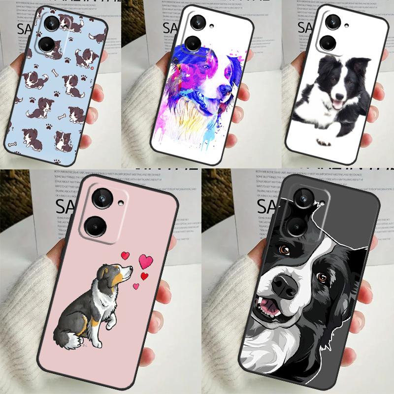 Border Collie Dog For Realme GT Neo 5 GT5 9 10 11 12 Pro Plus C30 C31 C33 C35 C25s C21Y C51 C55 C67 C53 Case