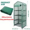 4-Layer Greenhouse Replacement Cover with Roll-Up Zipper Door - Durable UV-Proof & Waterproof Material