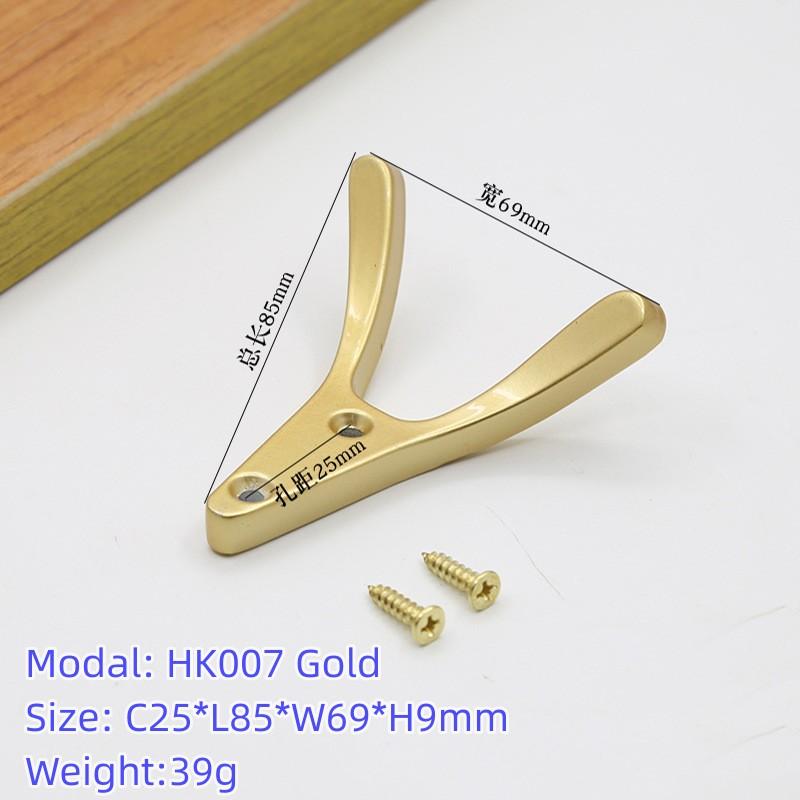

Современные мебельные крючки Алюминиевые дверные вешалки Черно-золотой крючок для одежды и ключей Бытовой крючок для шкафа золотой