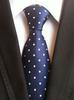 MENDENG Men's One-Touch Tie, Easy to Use, Zippered, Stripe, Check, Solid Color, Stylish, Business Casual, Formal, Polka Dot, Wedding, Set of 6