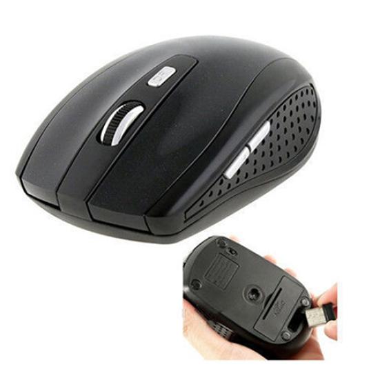 2.4GHz Wireless Cordless Optical Mouse Mice + USB Receiver for PC Laptop