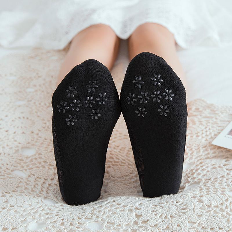 5 Pair Summer Women Socks Slippers Non-slip Breathable Lace Lace Invisible Sock Sexy Non-slip Cool Thin Socks Fashion Sock