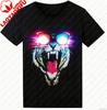 Sound Activated Led Tshirt Glow In The Dark Light Up Shirt For Unisex Neon Shirt For Rave Glow Party Concert Halloween