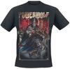 T-shirt Powerwolf Blood of The Saints Stampa Papa, 100% Cotone Unisex Maglietta per Fan Metal