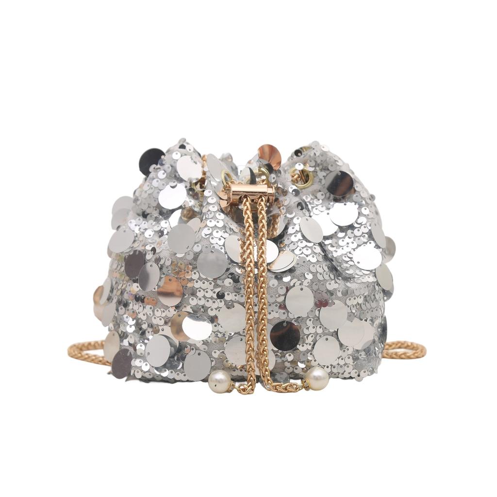 Women's Commuter Handbag -Large Capacity Multi Clip Sequins Soft Durable Crossbody Bag Casual Fashion Chic Premium Feeling Bag