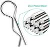 10pcs Stainless Steel Body Clips for 1/10 RC Cars | Easy Installation and Removal | Silver
