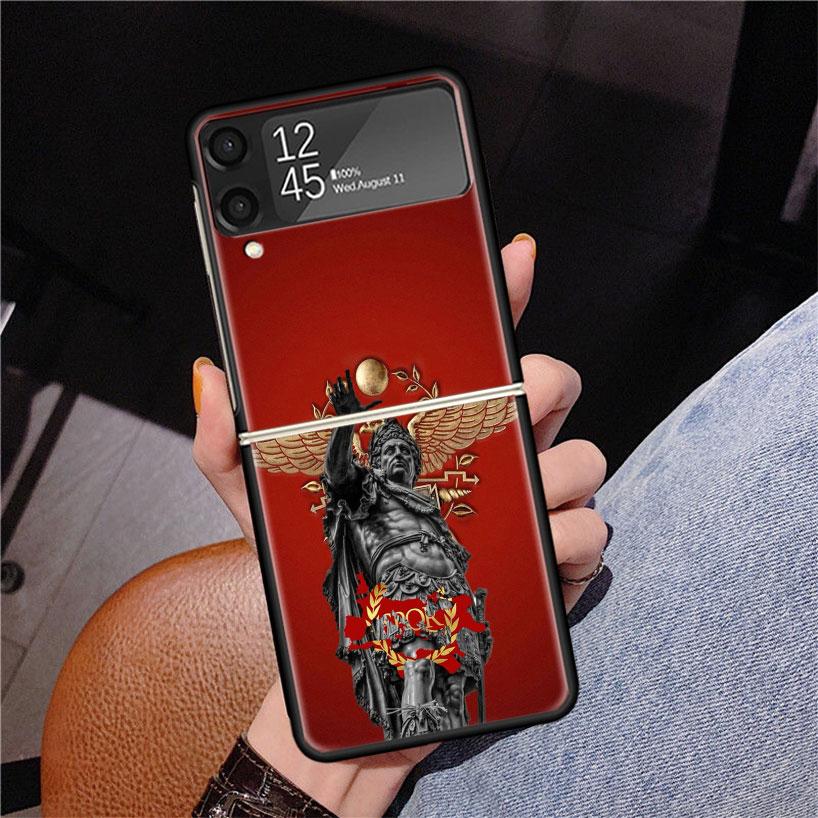SPQR Roman Imperial Legionv Phone Case For Samsung Z Flip 7 6 5 4 3 Galaxy ZFlip7 ZFlip6 ZFlip5 ZFlip4 ZFlip3 5G Print Cover