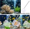 Aquarium Square Fishing Net with Suction Cup Extendable Long Handle Fishing Gear for Catching Fish Shrimp Tank Clean Supplies