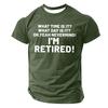 Men's Popular T-shirt Printed Round Neck Short Sleeve T-shirt