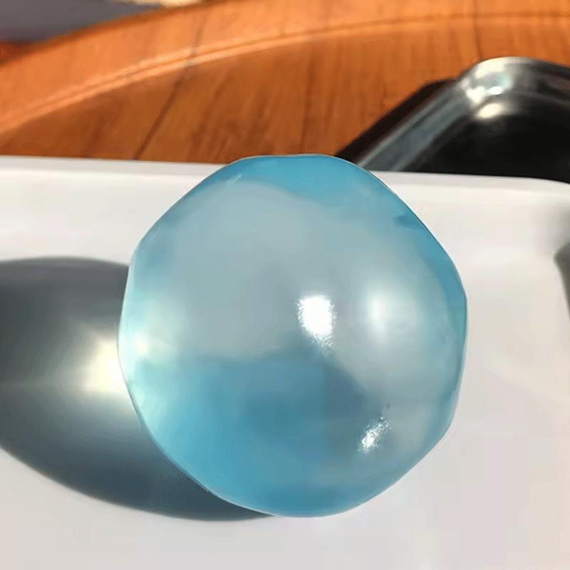 Squishy Plasticiteit Mochi Fidget Speelgoed Transparantie Kokosolie Maltose Knijpspeelgoed Snel Terugverend Anti-stress Speelgoed voor Volwassenen Cadeaus blauw