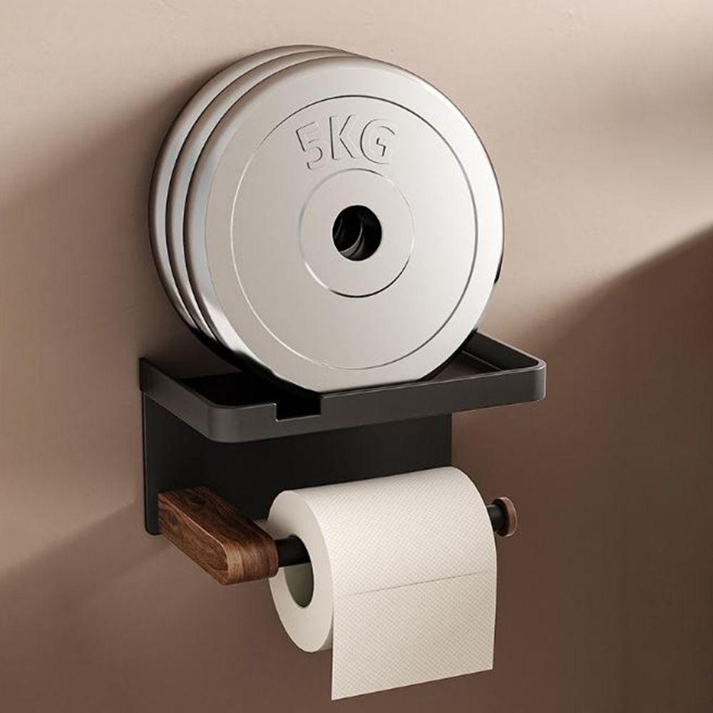 No Drill Toilet Paper Holder Space Aluminum Face Towel Tissue Boxes Tissue Hanger  Toilet