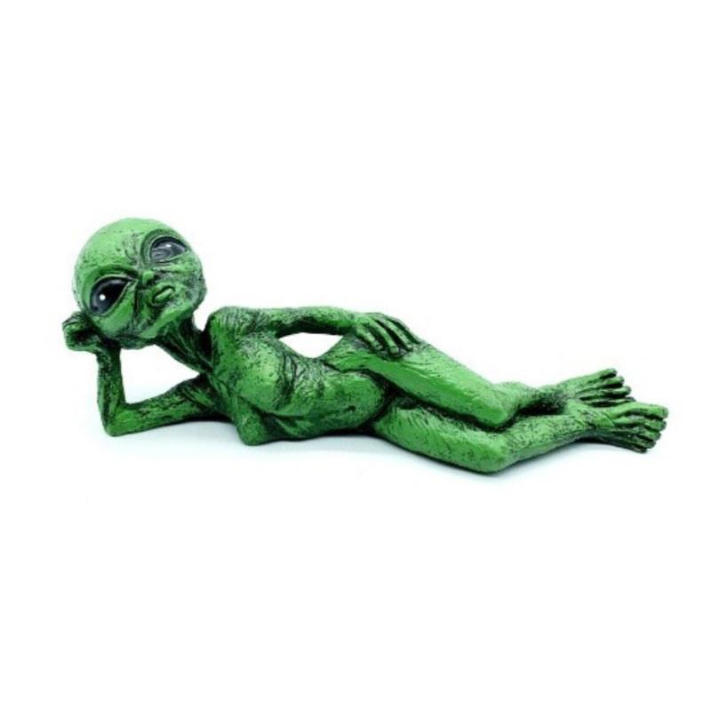 Alien Resin Statue Ornament Alien Garden Sculptures & Statues Yard Best Art Decor For Indoor Outdoor Home Or Office Collectible