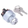 4 Position Engine Ignition Starter Switch with 2 Keys D250E Universal for Car Truck Agricultural Vehicle