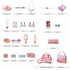 Kids Toys Pretend Play Beauty & Fashion Toy Simulation Makeup Set Jewelry Crown Necklace Cosmetic Educational Toy For Girls Gift