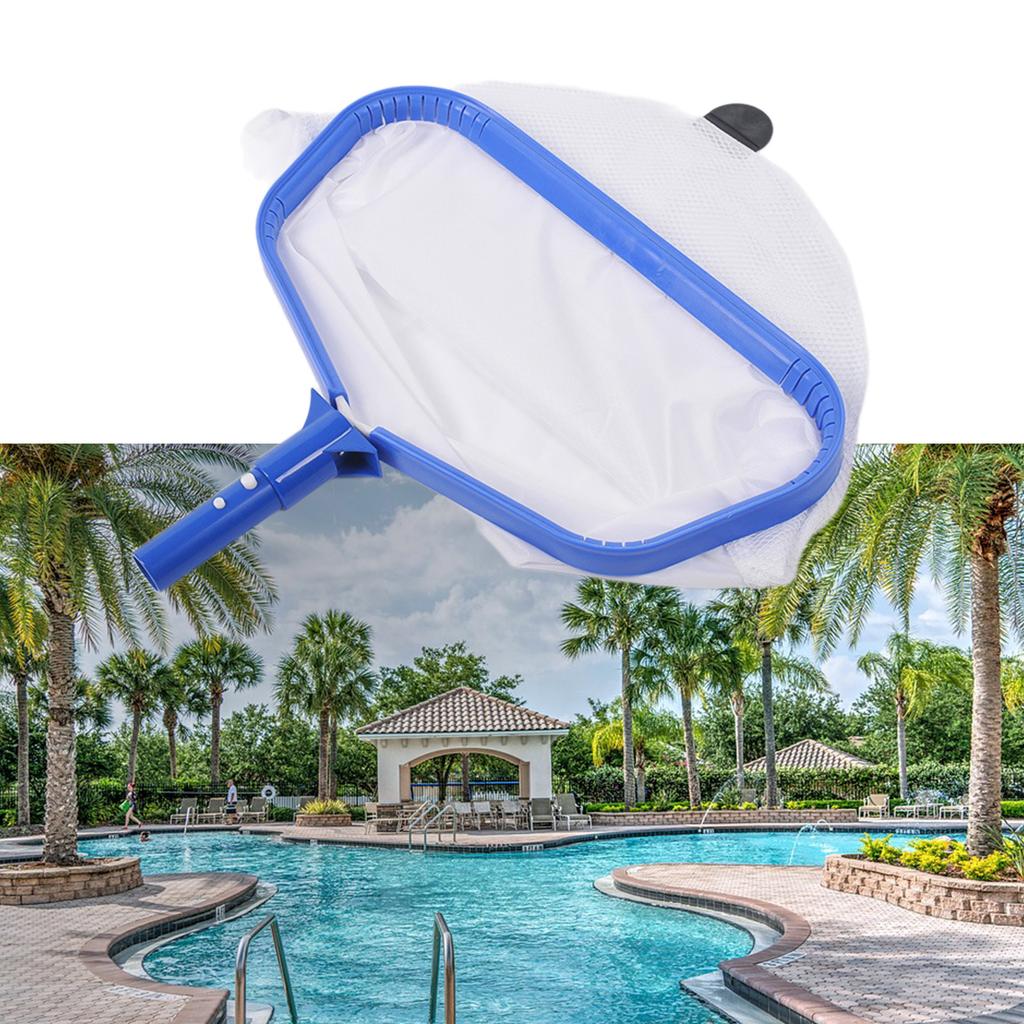 Swimming Pool Skimmer Net Mesh Pool Leaf Rake Net Deeper Bag Reinforced Frame Swimming Pool Net for Cleaning Debris