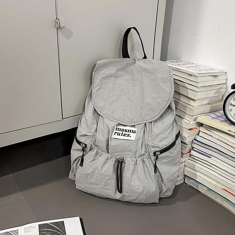 

Рюкзак женский большой вместимости новый повседневный холщовый студенческий школьный рюкзак для улицы, альпинизма, путешествий серый