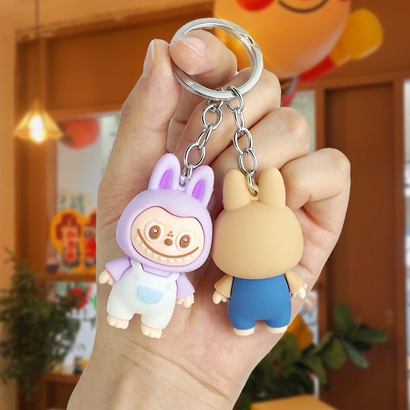 Cartoon Sheep Keychain Cute Sheep Doll Schoolbag Car Key Chain Pendant