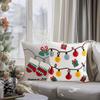 1PC Pillow Cover For Living Room Cushion Cover 45*45cm Cartoon Printed Embroidered Elk Snowman Bedroom Couch Sofa
