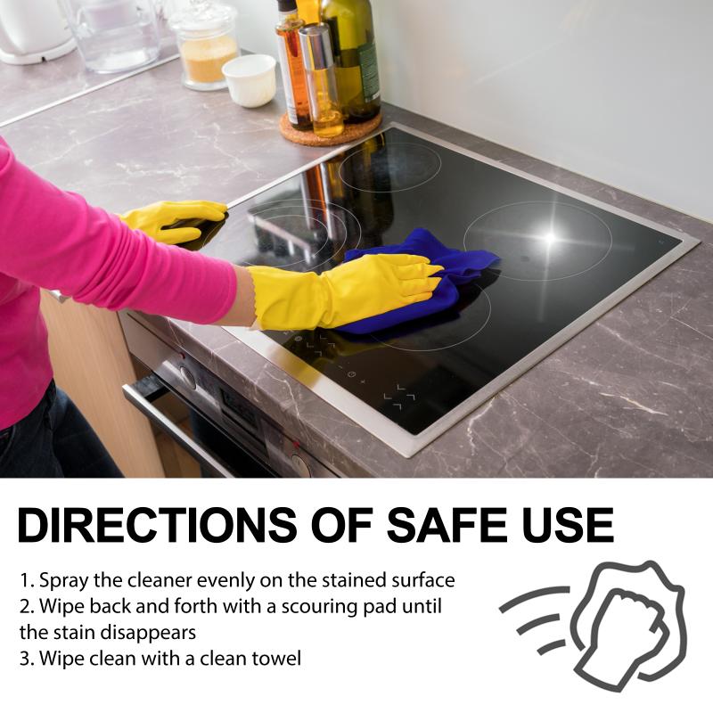 Strong Rust Remover Spray for Kitchen Heavy Oil Grease Stain Cleaning Multi Use Dust Dirt Cleaner for Cooking Surfaces