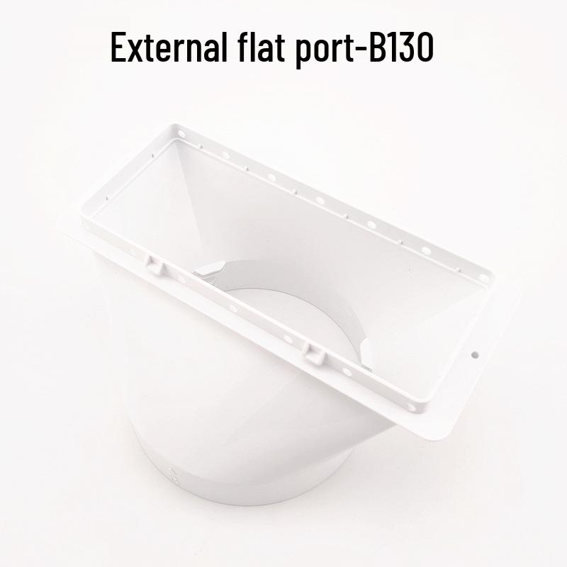 Tragbare Klimaanlage Flachmund Abluftkanal - Entenschnabel-Design, 15CM/13CM Durchmesser Frischluftanschluss