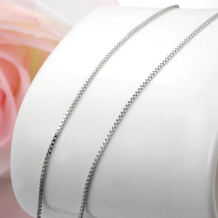 Personality Fashion Imitation Colored Gemstone Zircon Necklace Women's High-end Temperament Light Luxury Rectangular Pendant Jewelry