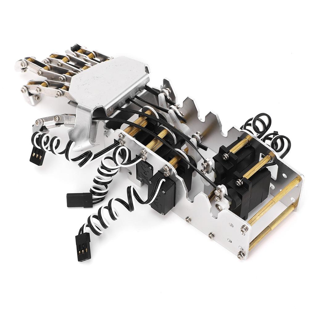 Robot Hand Kit 11 Scale Analog Servo 5 Finger Manipulator Right Mechanical Hand for Development