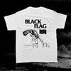 Unisex Shirt Cotton Oversize Large Size Vtg Black Flag Band Heavy Cotton White T Shirt For Men Full Size