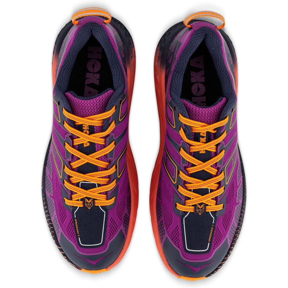HOKA Speedgoat 2 Low Wild Flower Electric Tangerine Unisex Sneakers Purple 1162710-WRC